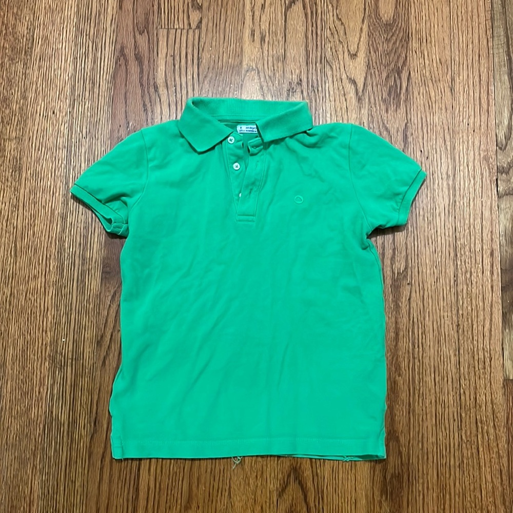 Mayoral Boys green polo shirt